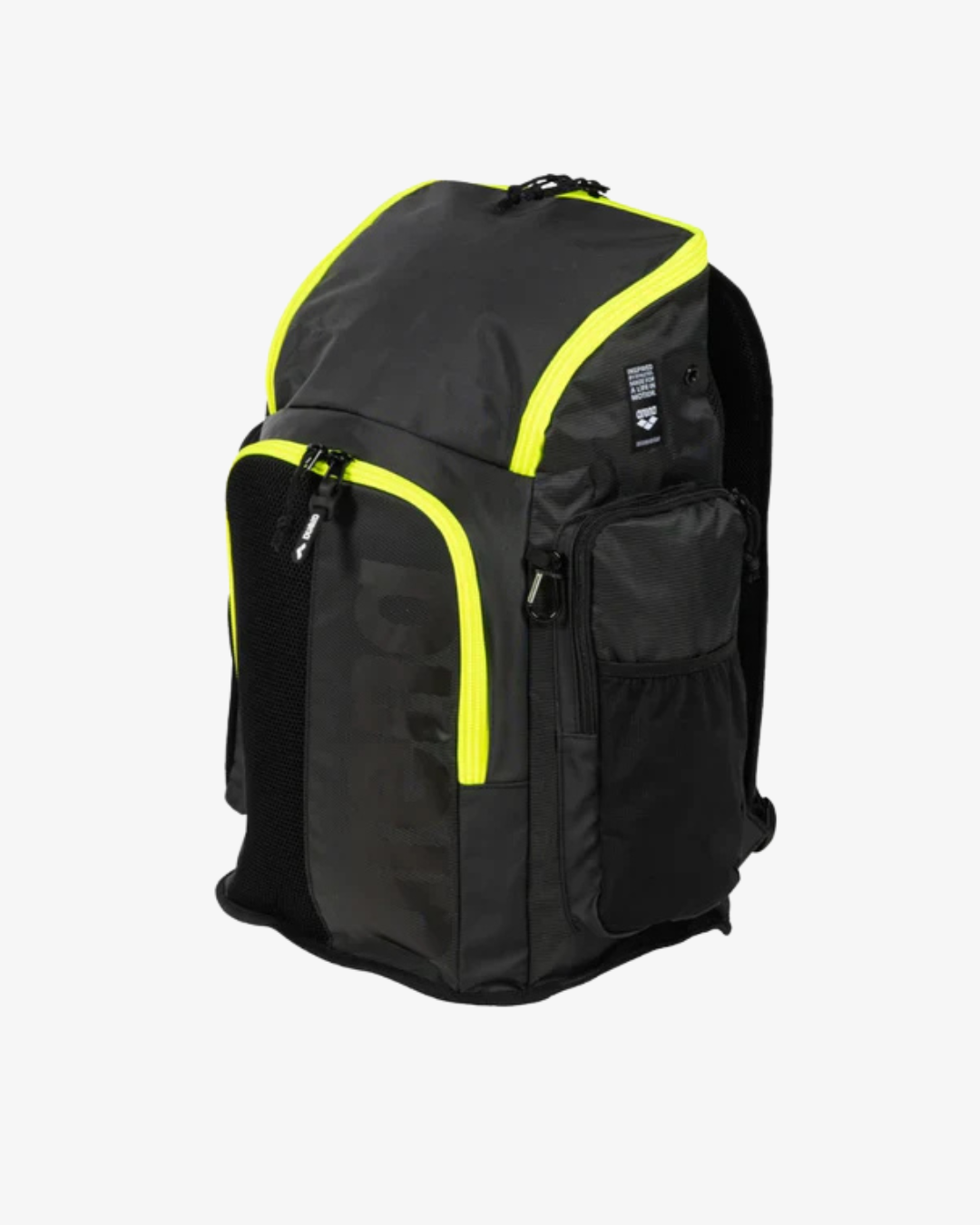 MOCHILA SPIKY NEGRA CON VERDE 45 LT