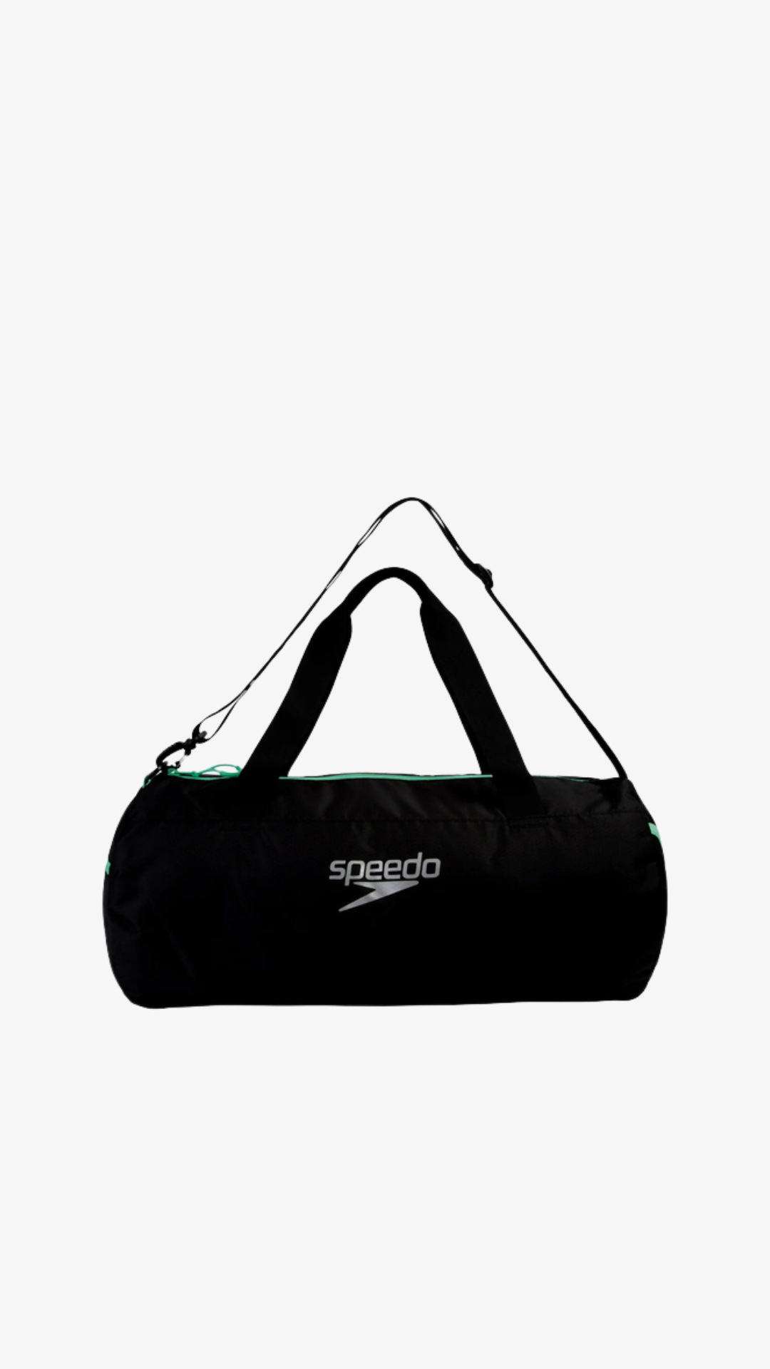 SPEEDO DUFFEL BAG AU BLACK/GREEN NEGRO UNU