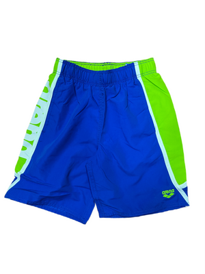 Traje baño arena  Bermuda fundamentals  Jr long royal energy green white