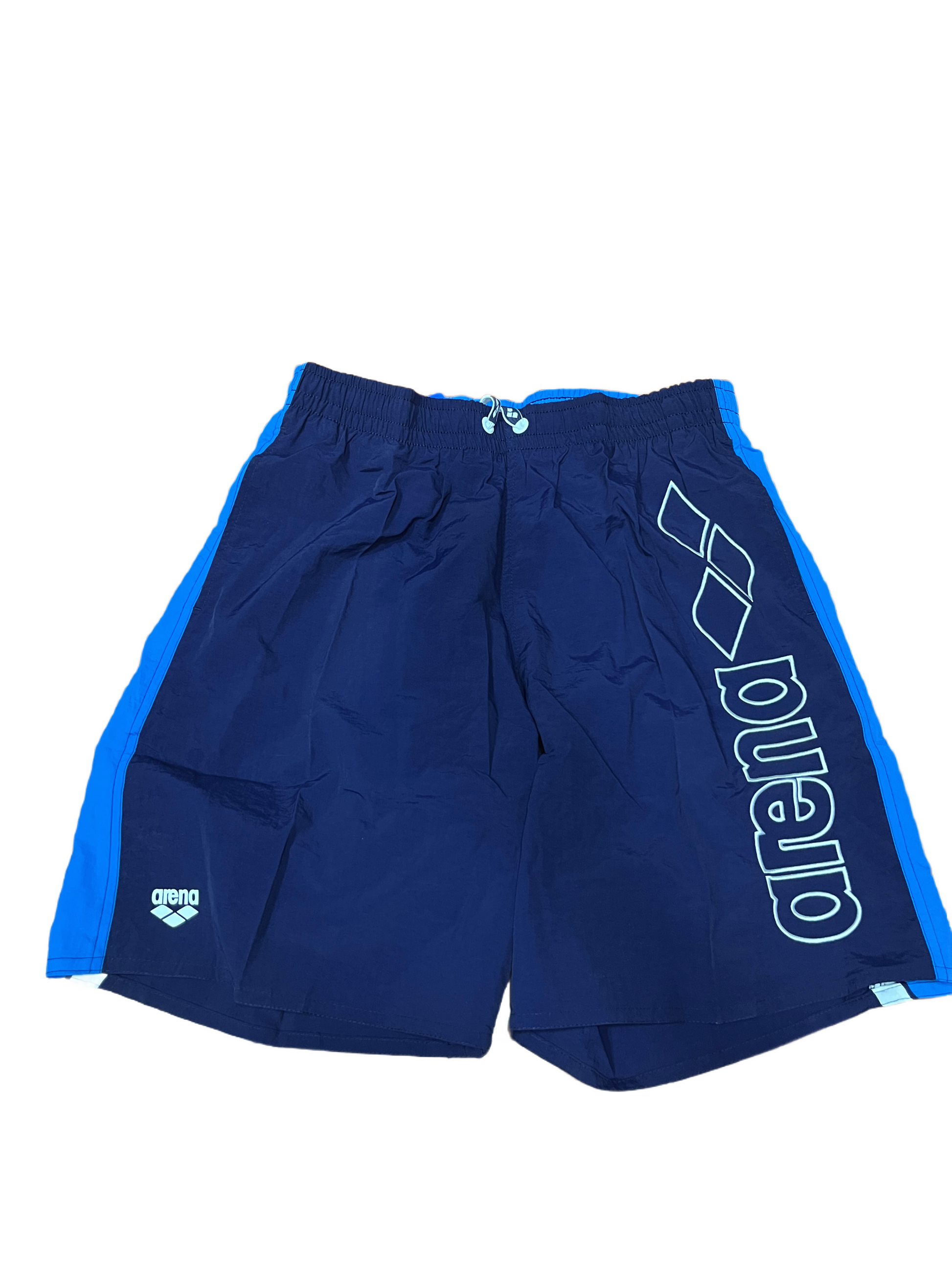 Traje baño arena bermuda fundamentals panels navy turquoise white