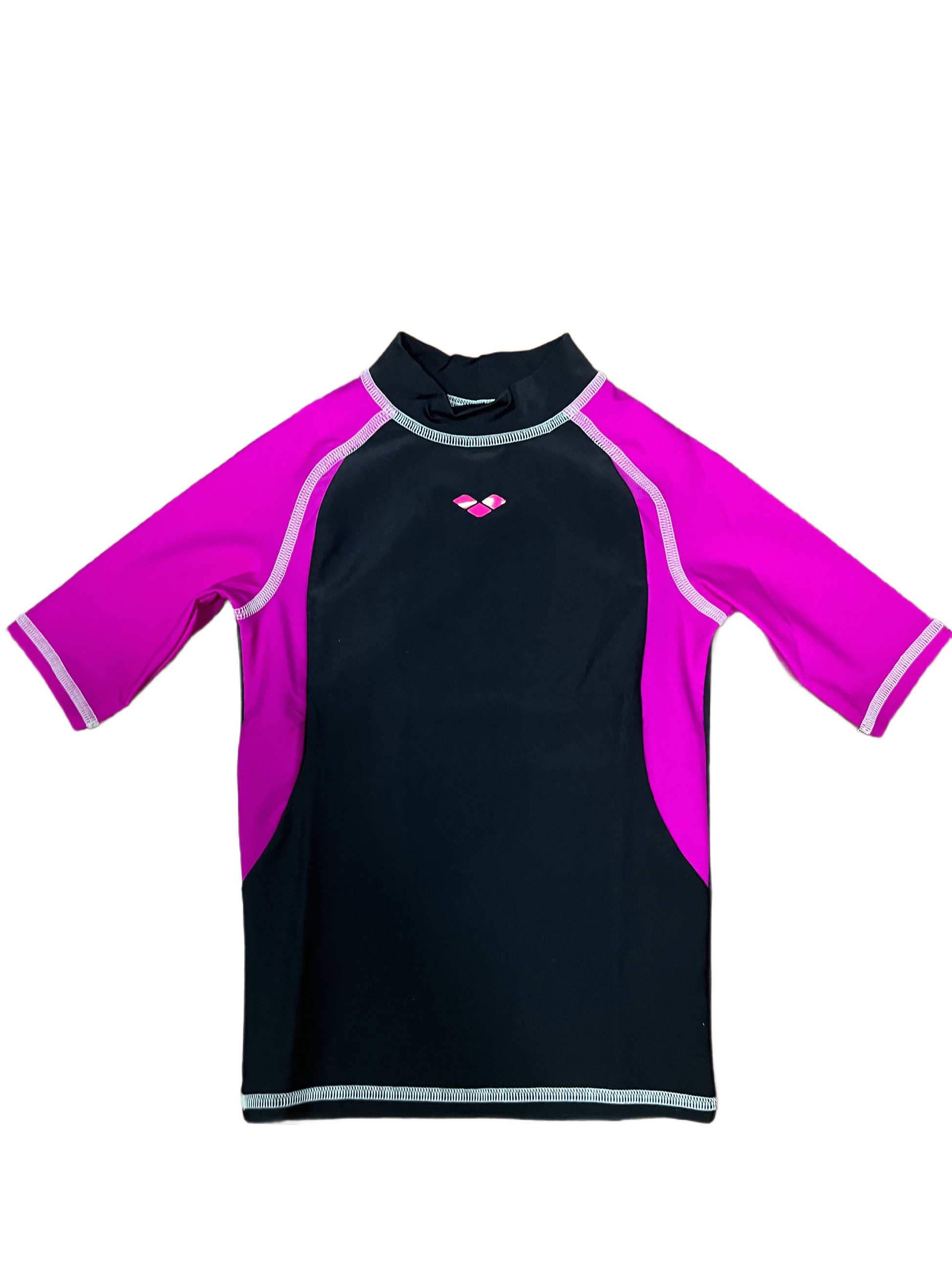 Polera UV girl T shirt black rose violet