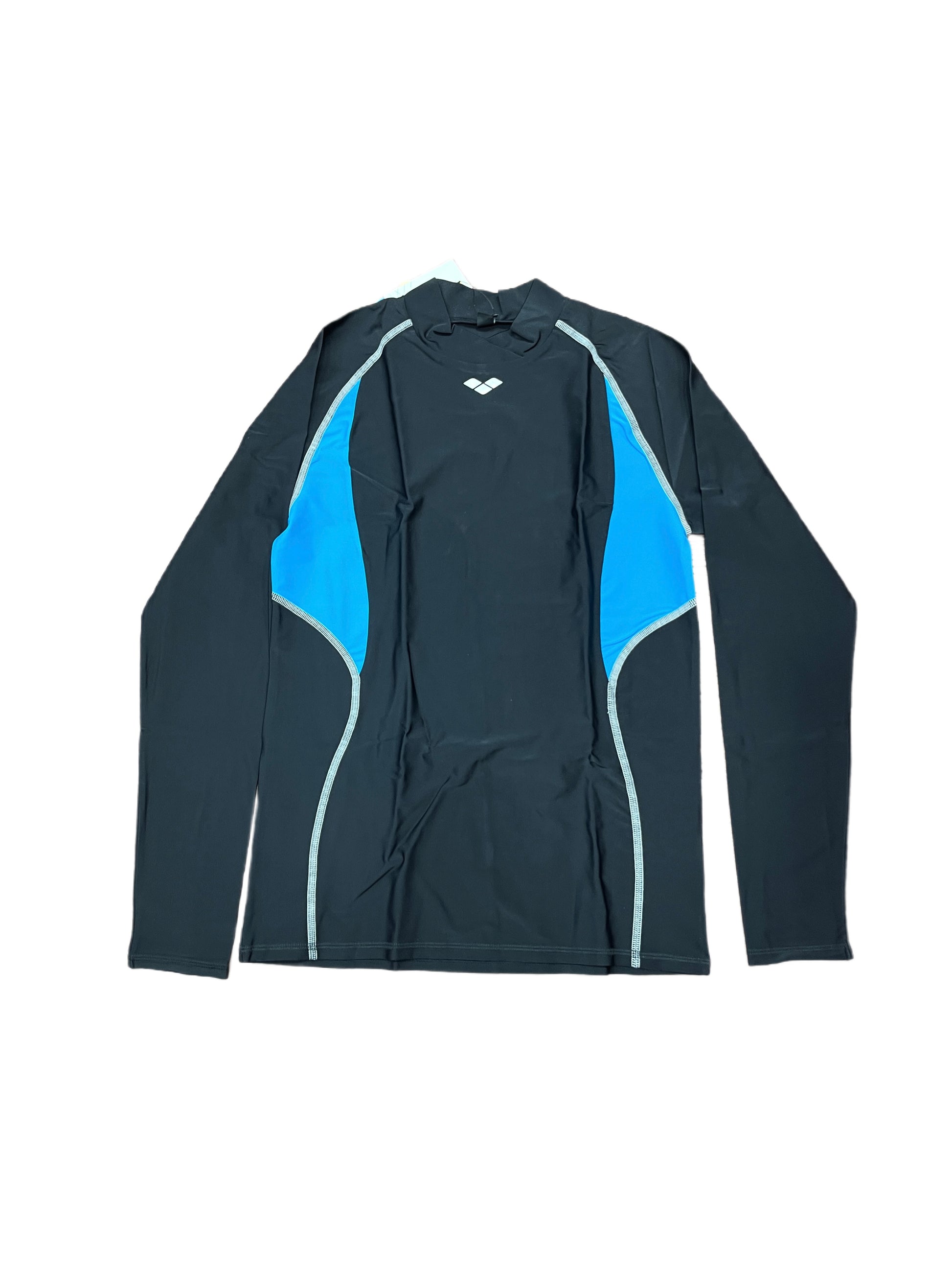 UV woman long sleeves shirt black turquoise
