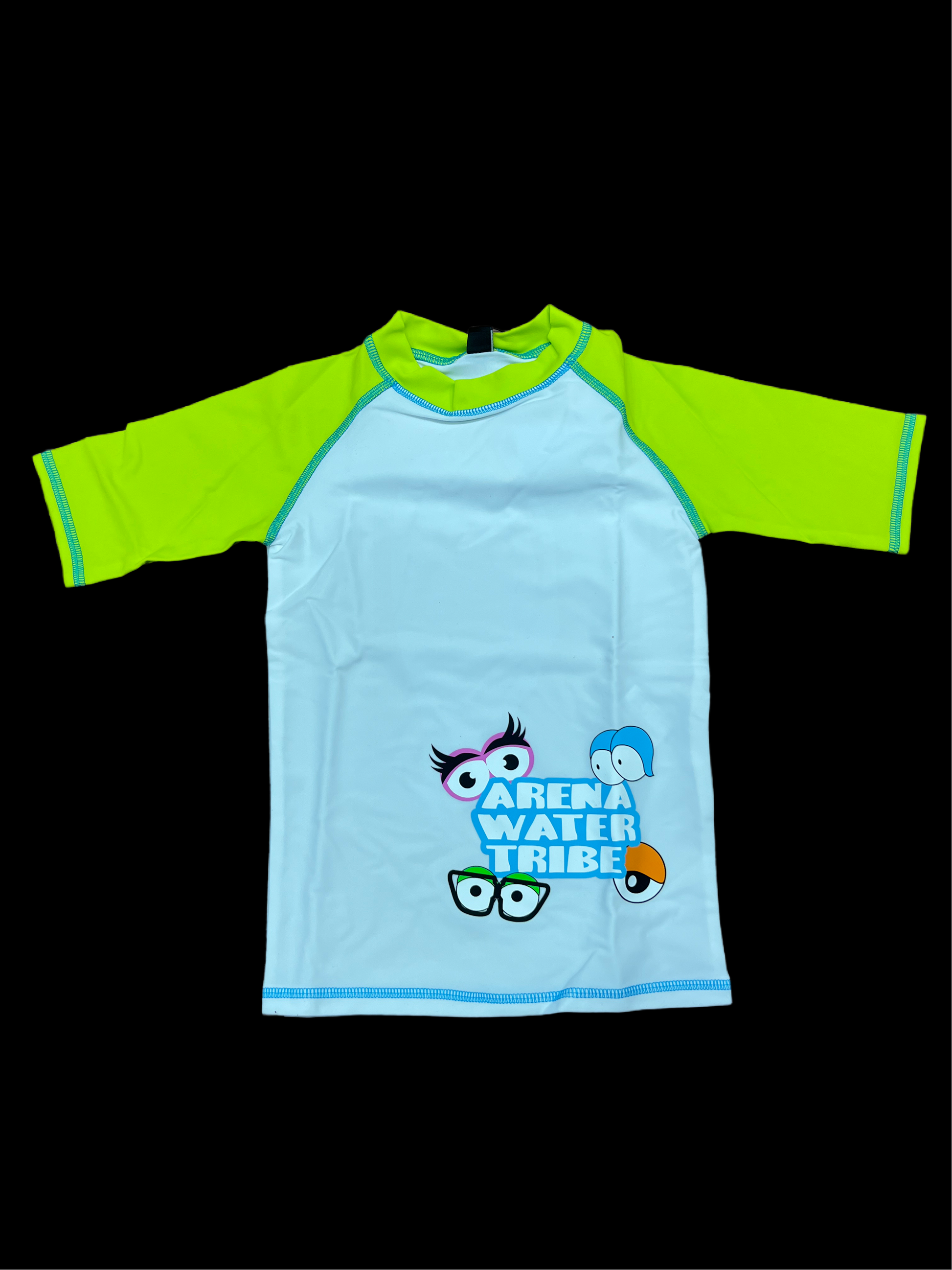 Polera UV arena  boy S/S tee white soft green