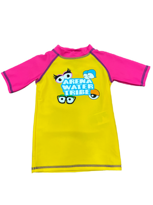 Polera arena UV kidsgirl S/S tee Lily yellow aphrodite