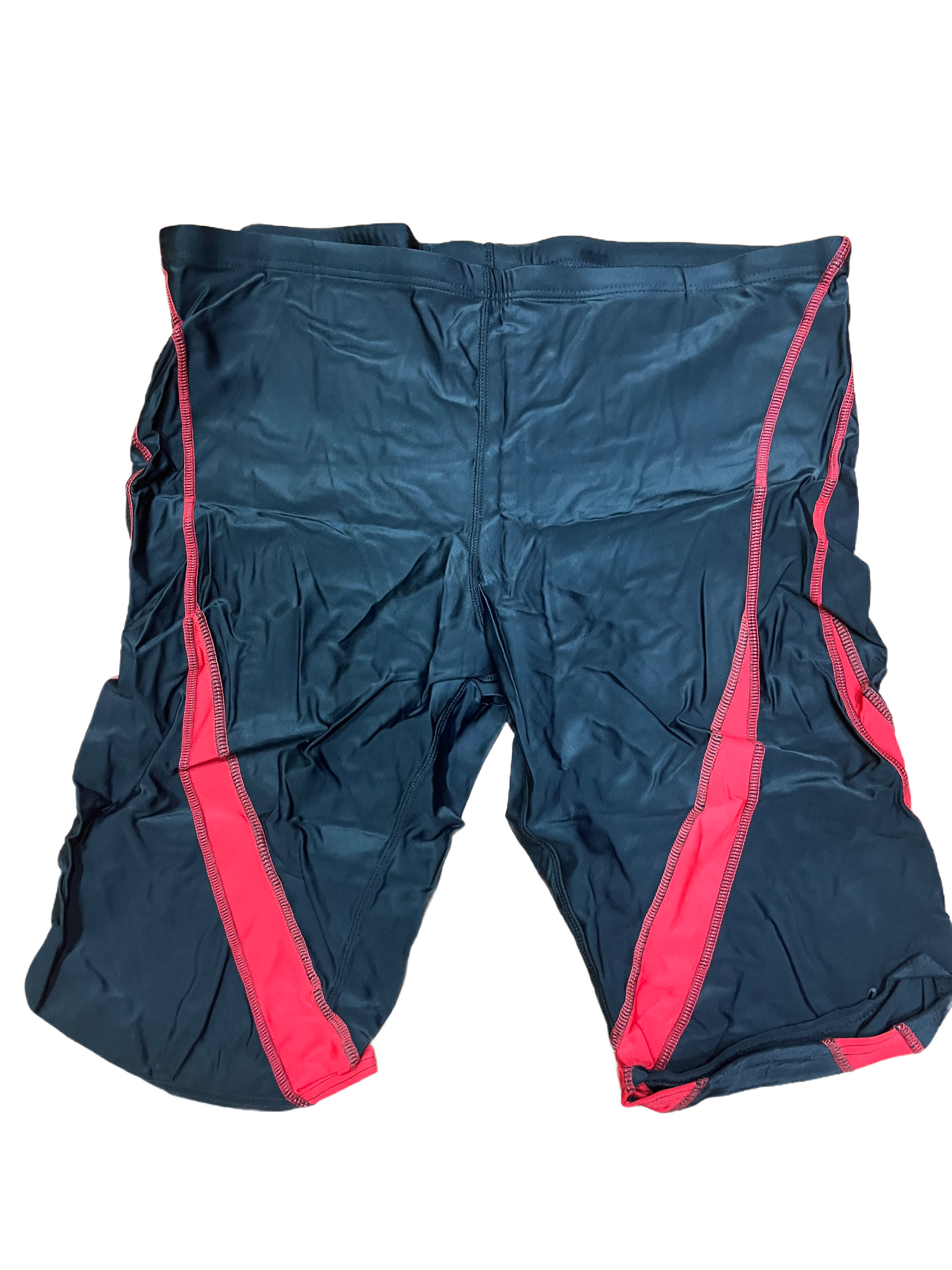 Calza deportiva hombre negra con rojo
