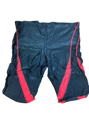 Calza deportiva hombre negra con rojo