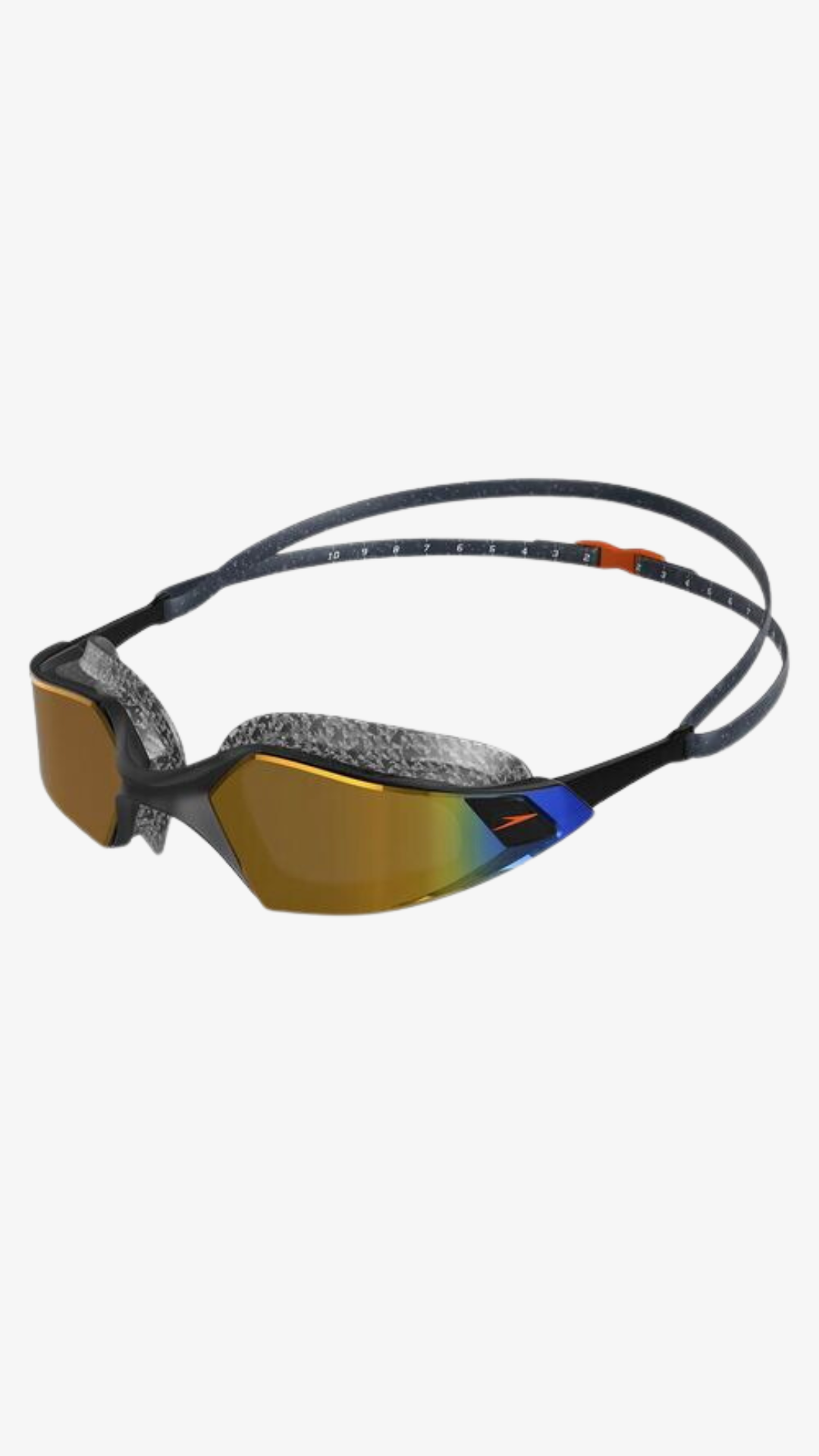 SPEEDO AQUAPULSE PRO MIRROR GOG AU BLACK/GOLD NEGRO UNU